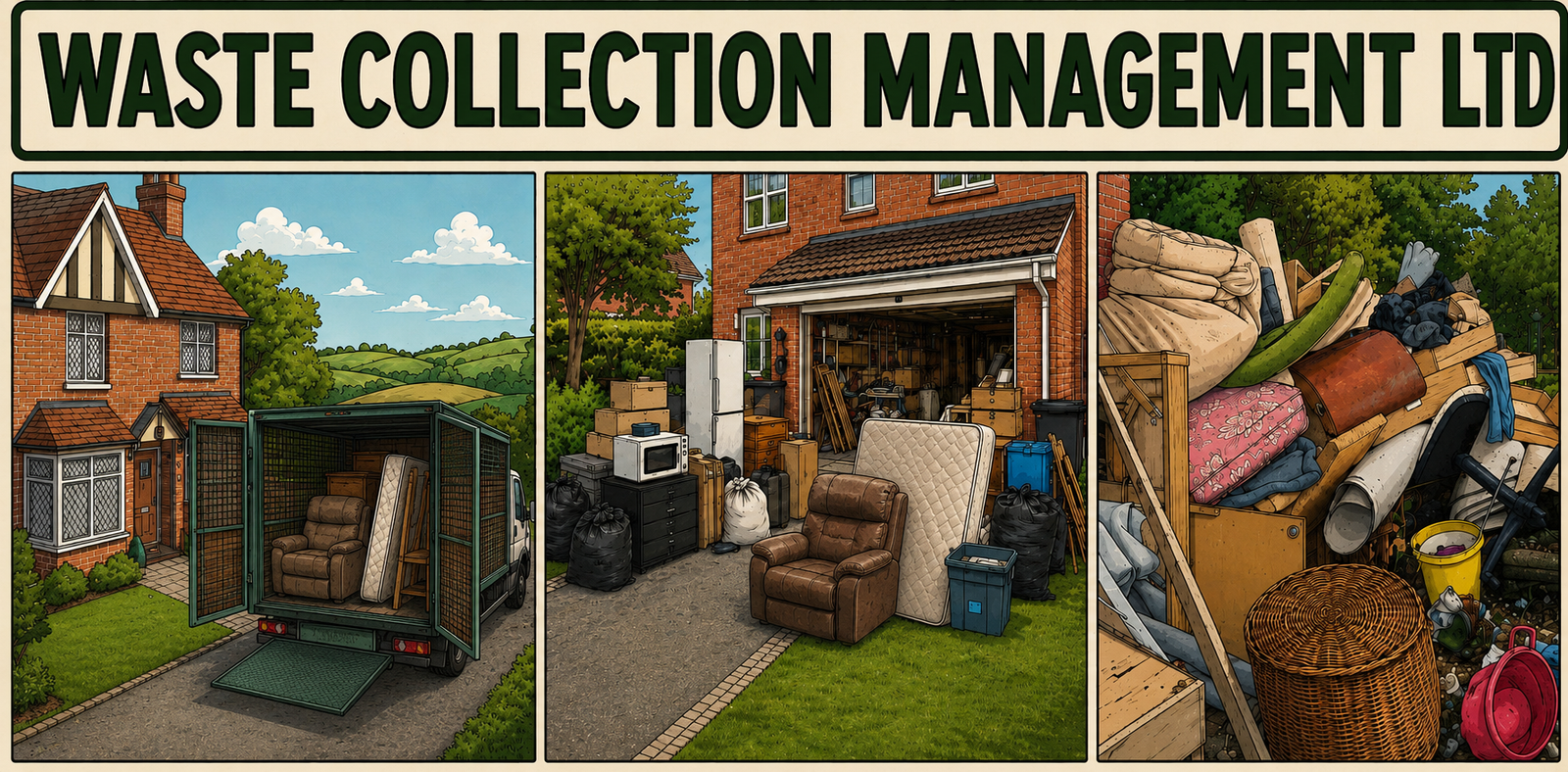 waste collection management animated pic